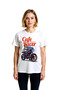 Women's Retro Cafe Racer Motorcycle Printed Short Sleeve Round Neck Cotton T-Shirt Comfortable Casual