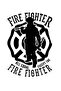 Firefighter Strength and Honor Theme Printed Men's T-Shirt - 4