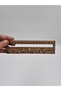 10 Pieces of Wooden Bookmarks (with Reading Guide and Ruler) 3 mm Colored Mdf Laser Cut and Printed Bookmark (15 cm) No20 - 3