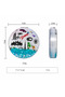 Dubai Souvenir Folding Pocket Mirror, Portable Travel Cosmetic Mirror with Liquid Glitter and Dubai Landmarks Pattern, Compact Double-Sided Design, Ideal Travel Accessory and Holiday Gift for Women. - 5
