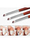 1Pc Nail Art Brush Gradient Dizzy Dye Pen Wood Handle Angle Nail Painting Dotting Tools - 3