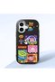 Black Silicone Case Compatible with iPhone 16 with Shock-Absorbing Camera Protections