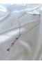 Women's Silver Color Stone Starry Steel Y Necklace - 4
