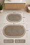 Riva 2-Piece Jute, Wicker, Bathroom Mat Set, Bathroom Set, Toilet Set 50X80 & 40X60 cm Decorative Mats Compatible for Indoor and Outdoor Use - 2