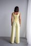 Women's Yellow Stone Button Detailed Corset Vest Double Set Nh265844 - 7