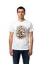 Men's Knight Monkey Printed T-Shirt Banana Lightning Adventure Themed Relaxed Fit Casual Wear Modern Stylish