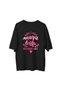 Women's Oversize Mama Wife Blessed Life Printed T-Shirt Decorative Collar Short Sleeve Relaxed Fit Casual - 2