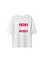 Women's Oversize T-Shirt Nurse Mom Letter Print Short Sleeve Round Neck Daily Casual Cut Modern - 2