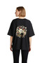 Women's Oversize T-Shirt 100% Cotton Ice Cream Popcorn Octopus Print Casual Relaxed Fit Modern