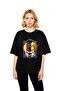 Women's Oversize Graphic Printed Short Sleeve T-Shirt Training Themed Humorous Pattern Relaxed Fit Casual Modern