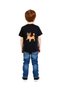 Boy's Hero Cat Printed Short Sleeve Round Neck Cotton T-Shirt Relaxed Fit Casual Modern