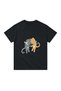 Children's Friendship Themed Bowknot Cats Printed Relaxed Fit Short Sleeve T-Shirt Casual Modern Stylish Elegant - 2