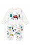 Baby Boy Car Printed Pajama Set 100% Cotton Long Sleeve 2-Piece Set 3 Months-2 Years