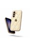 Samsung Galaxy S26 Plus Compatible Case Camellia Leather Case Beige - 2