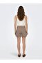 High Waist Cargo Mini Beige Shorts Skirt - 2