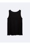 Flowy Relaxed Black Tank Top - 4