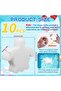 Oil-absorbing sponge, turtle-shaped swimming pool sponge, 10-pack, white. - 2