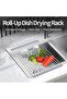 Rollable sink drain rack, stainless steel, silver - 2