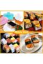 Luncheon meat rice ball mold 3-piece set, including slicer and rice spoon, white. - 5