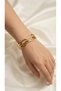 Gold Wavy Form 3-Piece Steel Handcuff Bracelet – Women's Stainless Steel Bracelet