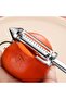 Zinc alloy potato peeler, ergonomic handle, silver. - 5