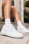 Unisex White Sneaker Daily Sports Shoes Lace-Up Casual Comfortable Sole Rb-450