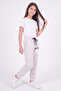 Girl's Double Pocket Printed Jogger Sweatpants - 2