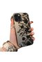 Elegant Black Lace Flower Pattern Case Compatible with iPhone 14 Pro, High Quality Matte Phone Case - 2