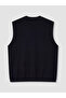 Regular Fit V-Neck Men's Knitwear Vest (W6) - 6