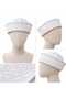 Betty Bands Women's White Scallop Embroidered Sailor Sailor Hat Summer Hat - 6