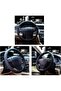 Microfiber Leather Steering Wheel Covers Universal 15 inch (Gray) - 2