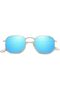 Square Polarized Sunglasses for Women Men Small Hexagonal Polygon Mirrored Lens SJ1072 - 3