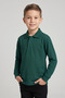 Children's Nefti Green 2-Piece Polo Collar Short Sleeve and Long Sleeve School T-Shirt Set - 3