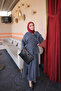 Anthracite Waist-Tie Shirt and Skirt Set - 2