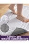 سجادة مستطيلة من ديكسي، مصنوعة من المايكروفايبر باللون الرمادي الداكن، مخصصة للحمام، مصنوعة آليا. ما - 6