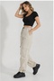 Cargo Pocket Parachute Fabric Women's Trousers - 3