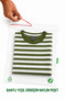300 Pcs 30X25+5 cm Transparent Green Recyclable Adhesive Nylon Bag 30X30 cm Green Recycle Bag - 6