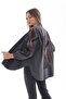Ethnic Embroidered Oversized Denim Kimono - 4