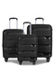 Ozone Expandable PP 3PCS Set (20/24/28) Luggage, Hard Shell, Unbreakable, Combination Lock, Suitcase