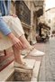 33-071 Satin Buckle Detailed Stylish Home Business Office Comfortable Daily Shoes Women's Ballerinas - 2