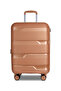 Ozone Expandable PP Medium Checked 24 Inch (20-25kg) Luggage, Hard Shell, Unbreakable, Combination Lock, Suitcase