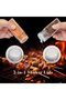 24 Pcs Spice Jars, 4oz Seasoning Containers with Acacia Wood Shaker Lids, Glass Spice Bottles with L - 3