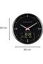 Digital Azan Wall Clock with Worldwide Prayer Times, Qibla, LCD Display, Calendar & Temperature - 4
