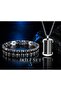 Stainless Steel Black Silver Color Bracelet Greek Pattern Necklace Set - 3