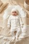100% Cotton Baby Girl Hospital Outfit - 10 Piece Luxury Baby Gift Set with Floral Embroidery and Ruffle Detail - 2