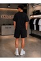 Unisex T-Shirt and Shorts Set with Horse Print - 2