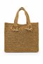 Natural Bohemian Tassel Detailed Square Wicker Bag 39X47 Cm, Bamboo, Rattan, Jute, Basket, Nordic, Modern