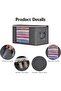 35L Storage Bag, 6-Pack Foldable Storage Box Set, Clothes Organizer for Bedding,Clothing, Bla - 4