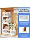 Under Sink Organizer, 2 Pack 3 Tier Height Adjustable Thickened Metal Pull out Cabinet Organizer She - 5