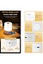 Rechargeable LED Night Light with Remote Control and Clock Multiple Light Mode, USB Charging Table L - 7